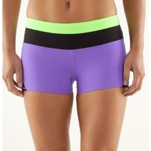 Lululemon Ignite Short - Purple/Green/Black (6)